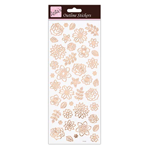 Anita's ANT 810281 Scrapbooking Aufkleber, Rose Gold Auf Weiß, Einheitsgröße Anita's ANT 810281 Scrapbooking Aufkleber, Rose Gold Auf Weiß, Einheitsgröße von Anita's