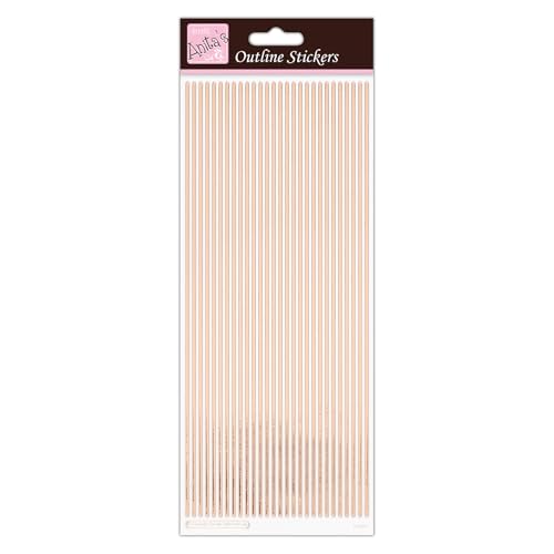 Anita's ANT 810290 Scrapbooking Aufkleber, Rose Gold Auf Weiß, Einheitsgröße Anita's ANT 810290 Scrapbooking Aufkleber, Rose Gold Auf Weiß, Einheitsgröße von Anita's