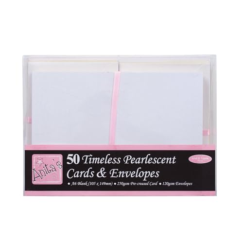 Anita's Karten und Umschläge, A6, 50 Stück, Zeitloses, Perlglanz Anita's Karten und Umschläge, A6, 50 Stück, Zeitloses, Perlglanz von Anita's