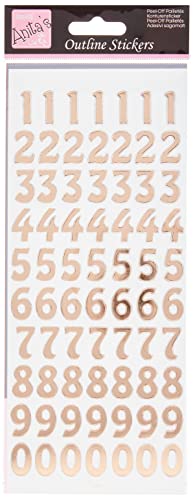 Anita's Konturensticker, Klebefolie, rose gold, 29.22 x 10.55 x 0.070000000000000007 cm Anita's Konturensticker, Klebefolie, rose gold, 29.22 x 10.55 x 0.070000000000000007 cm von Anita's