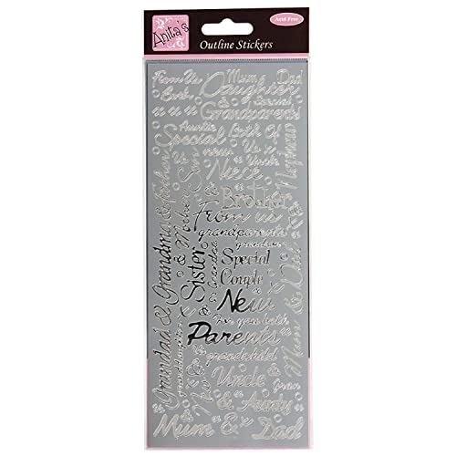 Anita's Outline Stickers - Paare - Silber von Anita's