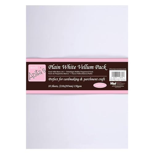 Anita's Pergamentpapier A4 weiß 150g/m² 10 Stück zum Schreiben, Drucken, Schriftrollen, Bücher, Kunst, Handwerk, Hochzeitseinladungen Anita's Pergamentpapier A4 weiß 150g/m² 10 Stück zum Schreiben, Drucken, Schriftrollen, Bücher, Kunst, Handwerk, Hochzeitseinladungen von Anita's