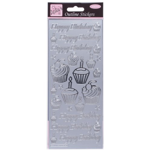 Anita's Scrapbooking-Stickers, Silber, Einheitsgröße Anita's Scrapbooking-Stickers, Silber, Einheitsgröße von Anita's