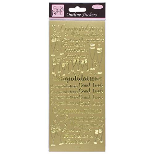 Anitas Entwurfs-Aufkleber - Glückwünsche - Gold Anitas Entwurfs-Aufkleber - Glückwünsche - Gold von Anita's