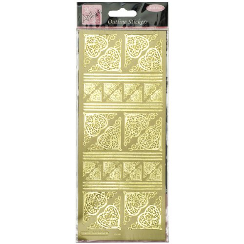 Anitas Entwurfs-Aufkleber - Keltische Herz-Ecken - Gold Anitas Entwurfs-Aufkleber - Keltische Herz-Ecken - Gold von Anita's