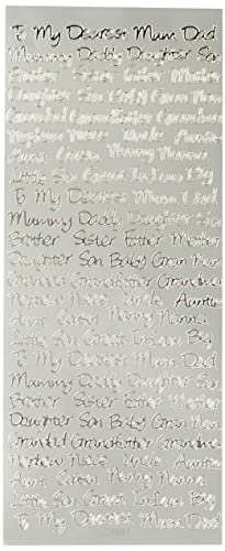Outline Stickers - Relative Messages - Silver Outline Stickers - Relative Messages - Silver von Anita's