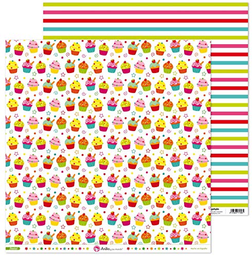 Anita and Your World Scrapbooking Papier 12 x 12, 5 Stück, Cupcakes Party Anita and Your World Scrapbooking Papier 12 x 12, 5 Stück, Cupcakes Party von Anita y Su Mundo