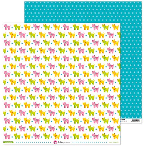 Anita and Your World Tierkollektion, Papier, Katzen, 30,5 x 30,5 cm Anita and Your World Tierkollektion, Papier, Katzen, 30,5 x 30,5 cm von Anita y Su Mundo