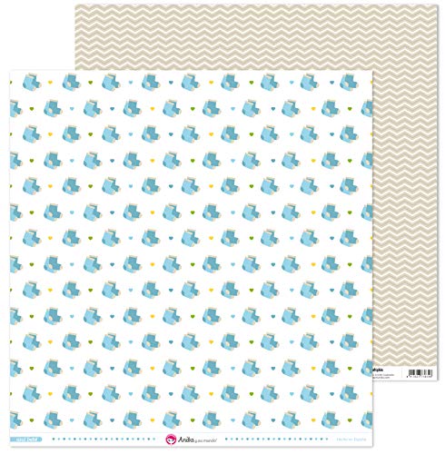 Anita & Seine Welt Kollektion Blau Baby Papier Scrapbooking Papier 30,5 x 30,5 cm Anita & Seine Welt Kollektion Blau Baby Papier Scrapbooking Papier 30,5 x 30,5 cm von Anita y Su Mundo