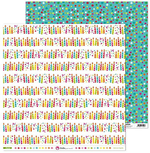Anita & Seine Welt Kollektion Fiesta Scrapbooking, Papier, Kerzen, 30,5 x 30,5 cm Anita & Seine Welt Kollektion Fiesta Scrapbooking, Papier, Kerzen, 30,5 x 30,5 cm von Anita y Su Mundo