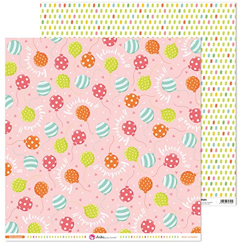 Anita & Seine Welt Kollektion Glückwunschkarten für Scrapbooking, Papier, Luftballons, 30,5 x 30,5 cm Anita & Seine Welt Kollektion Glückwunschkarten für Scrapbooking, Papier, Luftballons, 30,5 x 30,5 cm von Anita y Su Mundo