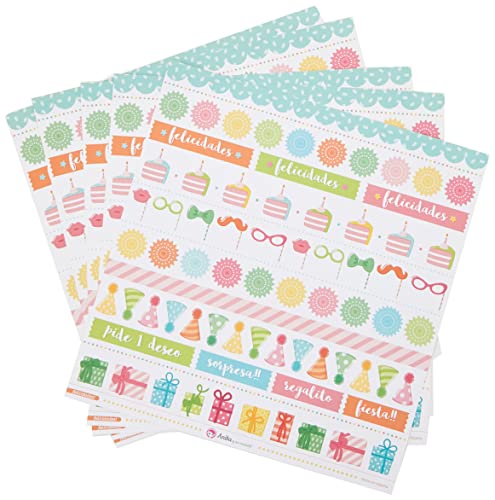Anita & Seine Welt Kollektion Glückwunschkarten für Scrapbooking, Papier, Streifen, 30,5 x 30,5 cm von Anita y Su Mundo