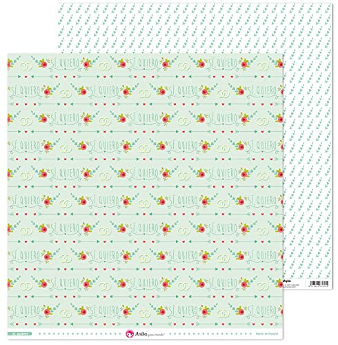 Anita und Seine Welt Kollektion Ja, Scrapbooking, Papier, Ringe, 30,5 x 30,5 cm von Anita y Su Mundo