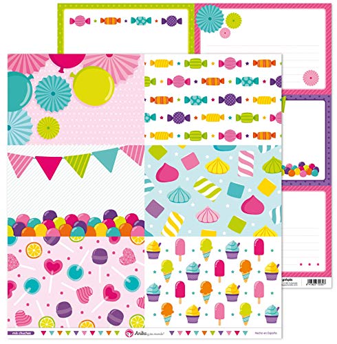 Anita & Seine Welt Kollektion Meine Chuches Scrapbooking, Papier, große Karten, 30,5 x 30,5 cm von Anita y Su Mundo