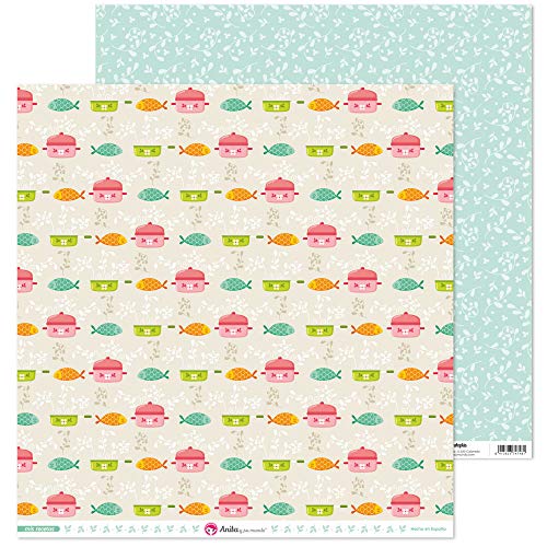 Anita & Seine Welt Kollektion Meine Rezepte Papier für Scrapbooking, Papier, Fisch, 30,5 x 30,5 cm Anita & Seine Welt Kollektion Meine Rezepte Papier für Scrapbooking, Papier, Fisch, 30,5 x 30,5 cm von Anita y Su Mundo