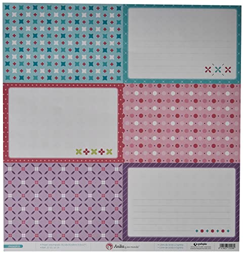 Anita und Seine Welt Kollektion Mosaik Scrapbooking, Papier, große Karten, 30,5 x 30,5 cm von Anita y Su Mundo