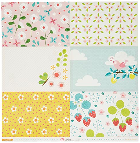 Anita & Seine Welt Kollektion My Garden Scrapbooking, Papier, große Karten, 30,5 x 30,5 cm Anita & Seine Welt Kollektion My Garden Scrapbooking, Papier, große Karten, 30,5 x 30,5 cm von Anita y Su Mundo