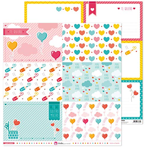 Anita & Seine Welt Kollektion Puro Liebe Scrapbooking, Papier, große Karten, 30,5 x 30,5 cm von Anita y Su Mundo