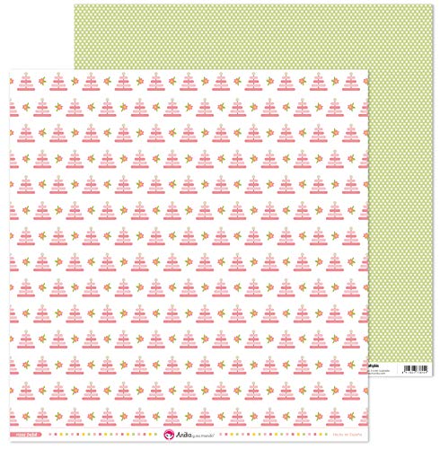 Anita & Seine Welt Kollektion Rosa Baby Papier Scrapbooking Papier 30,5 x 30,5 cm von Anita y Su Mundo