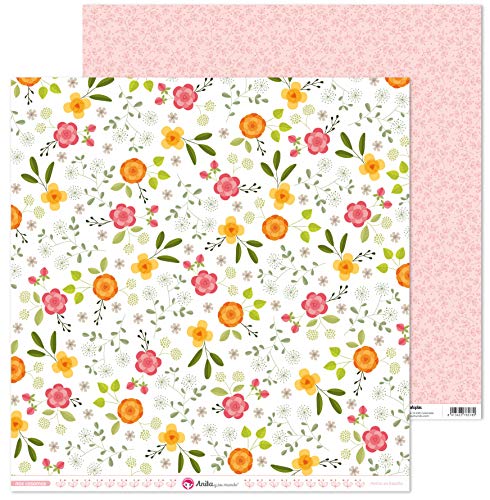Anita und Seine Welt Kollektion Wir Casamos Scrapbooking-Papier, Papier, Blumen, 30,5 x 30,5 cm Anita und Seine Welt Kollektion Wir Casamos Scrapbooking-Papier, Papier, Blumen, 30,5 x 30,5 cm von Anita y Su Mundo
