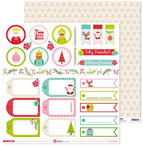 Anita & Seine Welt Kollektion in Weihnachten Scrapbooking, Papier, Etiketten, 30,5 x 30,5 cm Anita & Seine Welt Kollektion in Weihnachten Scrapbooking, Papier, Etiketten, 30,5 x 30,5 cm von Anita y Su Mundo
