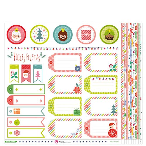 Anita & Seine Welt Pack Papiere Happy Party Weihnachten 30,5 x 30,5 cm, 13 von Anita y Su Mundo