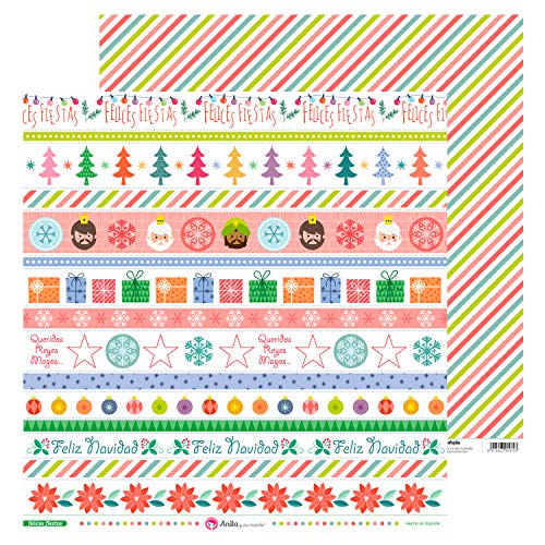 Anita & Seine Welt Pack Papiere Happy Party Weihnachten 30,5 x 30,5 cm 5 von Anita y Su Mundo