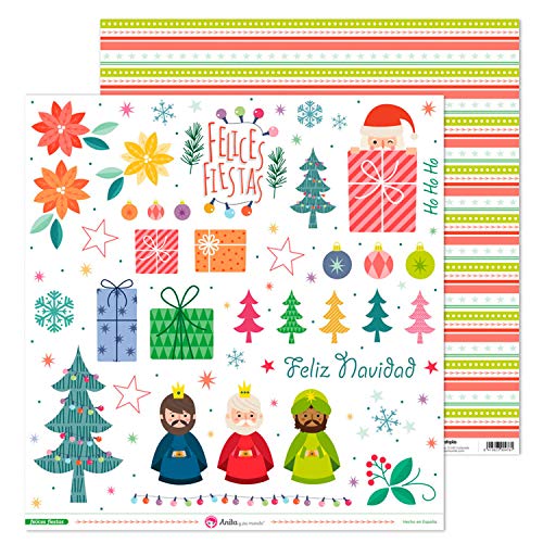 Anita & Seine Welt Pack Papiere Happy Party Weihnachten 30,5 x 30,5 cm 5 von Anita y Su Mundo