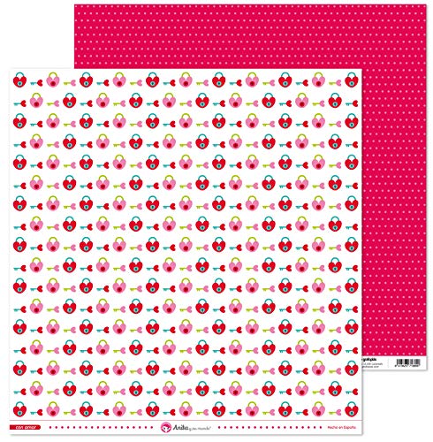 Anita & Seine Welt Papier Scrapbooking 12 x 12, 5 Stück, Liebesschlösser Anita & Seine Welt Papier Scrapbooking 12 x 12, 5 Stück, Liebesschlösser von Anita y Su Mundo
