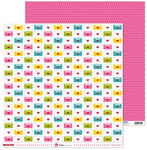 Anita und Seine Welt Scrapbooking-Papier, 12 x 12, 5 Stück, mit Liebe Anita und Seine Welt Scrapbooking-Papier, 12 x 12, 5 Stück, mit Liebe von Anita y Su Mundo