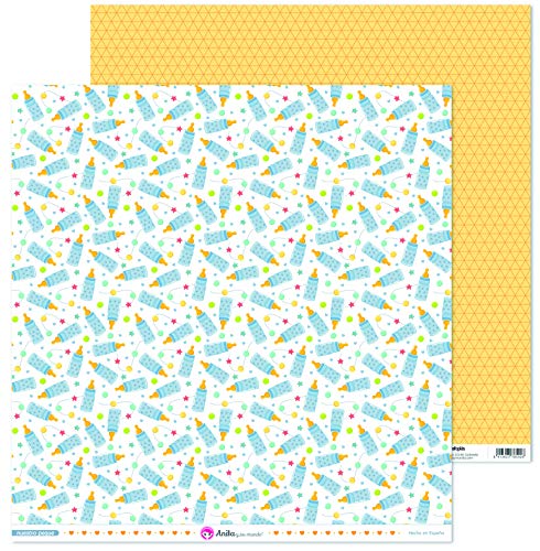 Anita und seine Welt Kollektion unserer kleinen Scrapbooking-Papiere, Papier, Fläschchen, 30,5 x 30,5 cm von Anita y Su Mundo