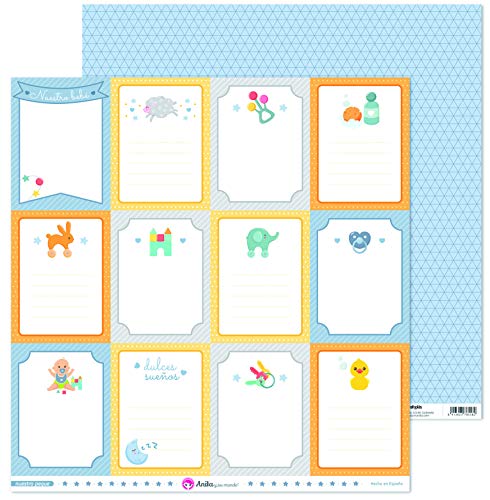 Anita und seine Welt Kollektion unserer kleinen Scrapbooking-Papiere, Papier, Karten, 30,5 x 30,5 cm Anita und seine Welt Kollektion unserer kleinen Scrapbooking-Papiere, Papier, Karten, 30,5 x 30,5 cm von Anita y Su Mundo