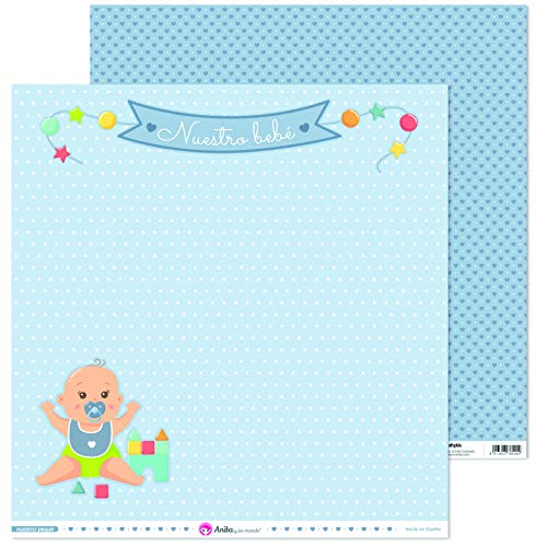 Anita und seine Welt Kollektion unserer kleinen Scrapbooking-Papiere, Papier, Layout Baby, 30,5 x 30,5 cm von Anita y Su Mundo