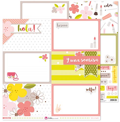 Anita und seine Welt Kollektion von Mädchen Scrapbooking, Papier, große Karten, 30,5 x 30,5 cm von Anita y Su Mundo