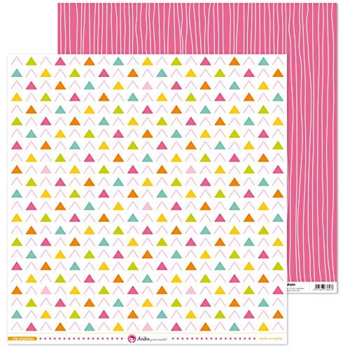 Anita y Su Mundo 37018629 Colección Me Organizo Scrapbooking-Papier, Große Dreiecke, 30.5 x 30.5 cm Anita y Su Mundo 37018629 Colección Me Organizo Scrapbooking-Papier, Große Dreiecke, 30.5 x 30.5 cm von Anita y Su Mundo