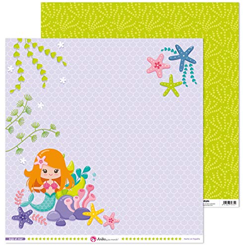 Anita y Su Mundo 37018648 Colección Bajo el Mar Scrapbooking-Papier, Layout Sirenen, 30.5 x 30.5 cm von Anita y Su Mundo