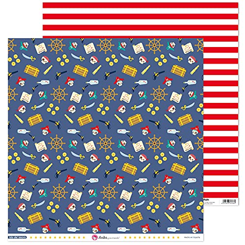 Anita y Su Mundo 37018679 Isla del Tesoro Scrapbooking-Papier, bunt, 30,5x30,5cm Anita y Su Mundo 37018679 Isla del Tesoro Scrapbooking-Papier, bunt, 30,5x30,5cm von Anita y Su Mundo