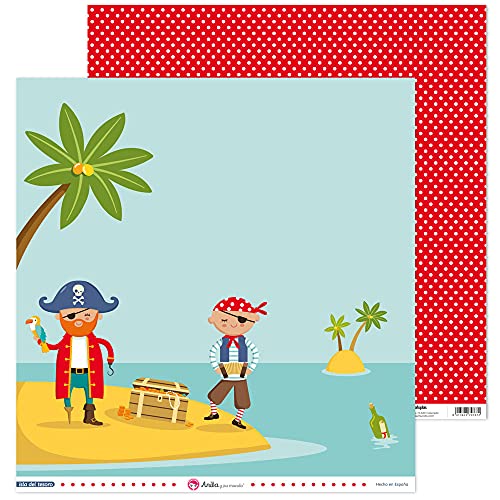 Anita y Su Mundo 37018680 Isla del Tesoro Layout Papier, bunt, 30,5x30,5cm, 5 stück Anita y Su Mundo 37018680 Isla del Tesoro Layout Papier, bunt, 30,5x30,5cm, 5 stück von Anita y Su Mundo