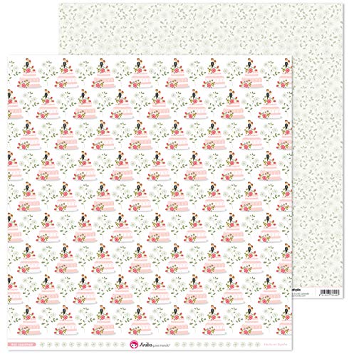 Anita y Su Mundo 37018806 Colección Nos Casamos Scrapbooking-Papier, Kuchen, 30.5 x 30.5 cm Anita y Su Mundo 37018806 Colección Nos Casamos Scrapbooking-Papier, Kuchen, 30.5 x 30.5 cm von Anita y Su Mundo