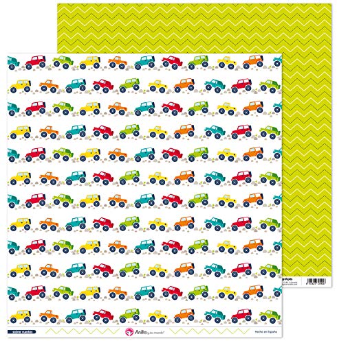 Anita y Su Mundo 37019723 Colección Sobre Ruedas Scrapbooking-Papier, Fahrzeuge mit Allradantrieb, 30.5 x 30.5 cm Anita y Su Mundo 37019723 Colección Sobre Ruedas Scrapbooking-Papier, Fahrzeuge mit Allradantrieb, 30.5 x 30.5 cm von Anita y Su Mundo
