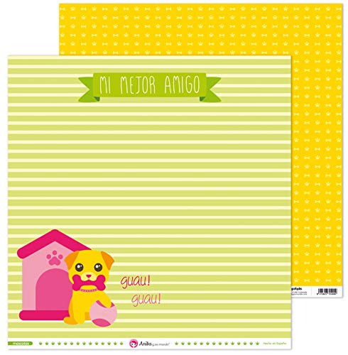 Anita y Su Mundo 37019732 Colección Mascotas Scrapbooking-Papier, Layout Hunde, 30.5 x 30.5 cm von Anita y Su Mundo