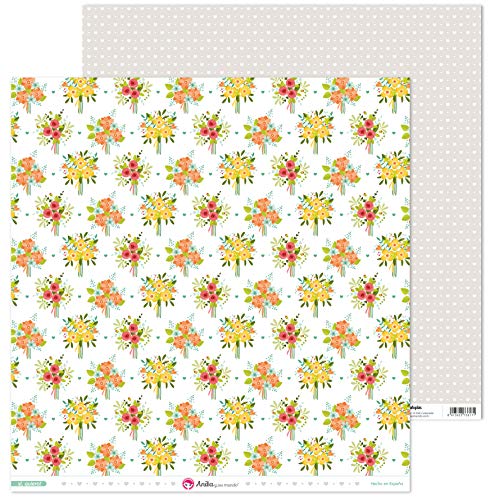 Anita y Su Mundo 37019783 Colección Sí Quiero Scrapbooking-Papier, Blumensträuße, 30.5 x 30.5 cm von Anita y Su Mundo