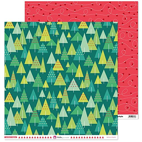 Anita y su mundo 37018858 Scrapbooking-Kartoffeln, doppelseitig, bedruckt, Weihnachtsbäume und Weihnachtslichter, 30,5 x 30,5 cm, magische Weihnachtskollektion Anita y su mundo 37018858 Scrapbooking-Kartoffeln, doppelseitig, bedruckt, Weihnachtsbäume und Weihnachtslichter, 30,5 x 30,5 cm, magische Weihnachtskollektion von Anita y Su Mundo
