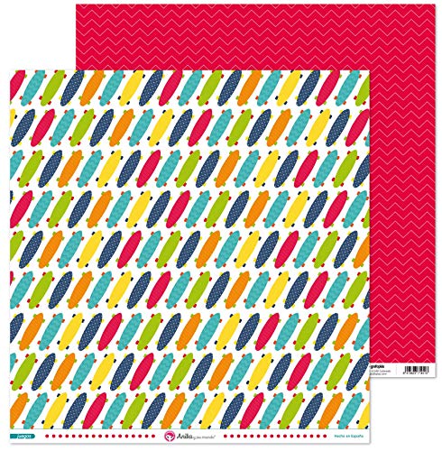 Anita and Your World Scrapbooking Papier 12 x 12, 5 Stück, Skate Spiele Anita and Your World Scrapbooking Papier 12 x 12, 5 Stück, Skate Spiele von Anita y Su Mundo