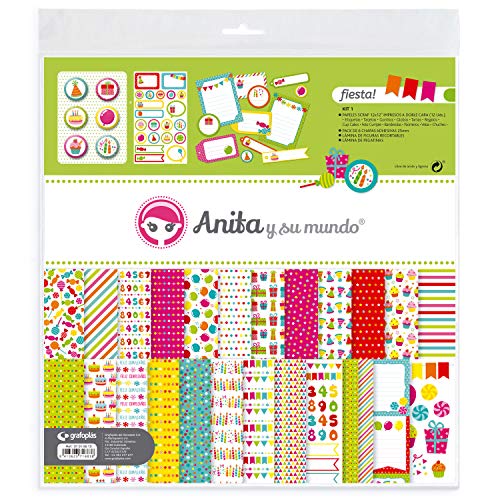 Anita & Seine Welt Scrap Party Set, mehrfarbig Anita & Seine Welt Scrap Party Set, mehrfarbig von Anita y Su Mundo