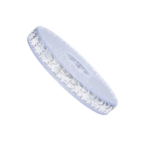 1 Rolle (10m) Star Ribbon Trim aus Polyester – 12mm Breite – Glänzendes Sternenmuster in Silver – Für Geschenkband, Weihnachtsdeko, Hochzeit, DIY Basteln, Blumenverpackung von Aniyan