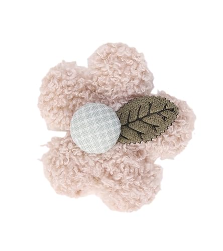20 Stück Plüsch Häkelapplikationen Blumen Patches 5cm Stoffblumen Aufnäher zum Aufnähen für Kleidung Schuhe Hüte Taschen DIY Deko (Beige) von Aniyan