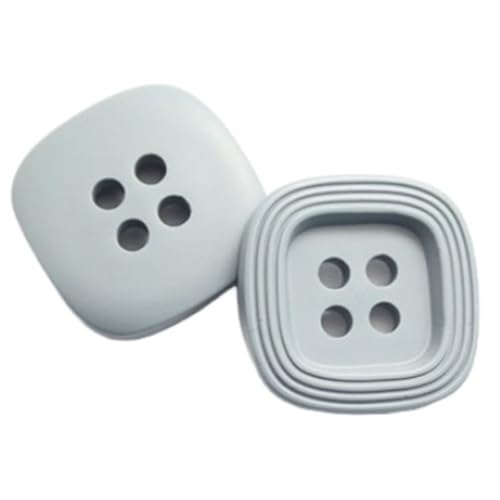 20 Stück Quadratische Harzknöpfe, 4-Loch Resin Knöpfe zum Annähen, Hemdknöpfe Deko Knöpfe für Mantel, Jacke, Windbreaker, Nähen & DIY Bastelprojekte (Blau, 28mm) von Aniyan