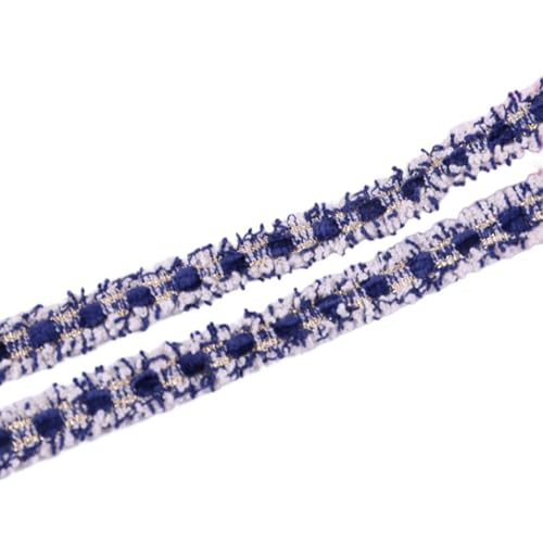 50 Yard Ökologisches Farbiges Spitzenband – 14mm Breite – Strapazierfähig & Farbfest – Modisches Zierband für Geschenkverpackungen, DIY Nähen, Kleidung, Home Decor,(Marineblau) von Aniyan