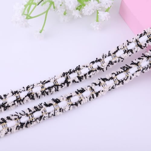 50 Yard Ökologisches Farbiges Spitzenband – 14mm Breite – Strapazierfähig & Farbfest – Modisches Zierband für Geschenkverpackungen, DIY Nähen, Kleidung, Home Decor,(Weiß) von Aniyan